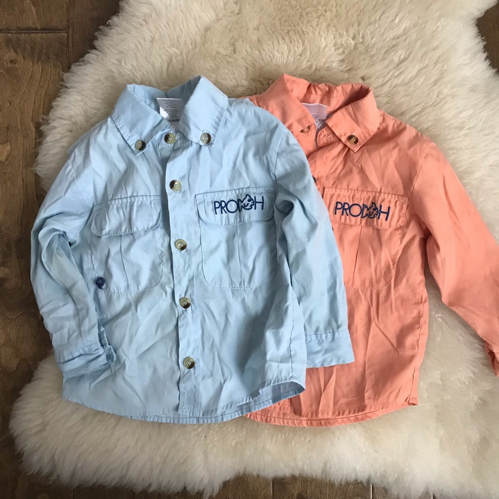 Twin set 👥Orange & blue Prodoh fishing shirts
